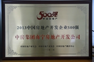 A4、2013中國房地產(chǎn)開發(fā)企業(yè)500強